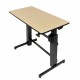 Ergotron WorkFit-D, Sit-Stand Desk (Birch)