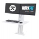 Ergotron WorkFit-SR, Dual Monitor, Sit-Stand Desktop Workstation (White)
